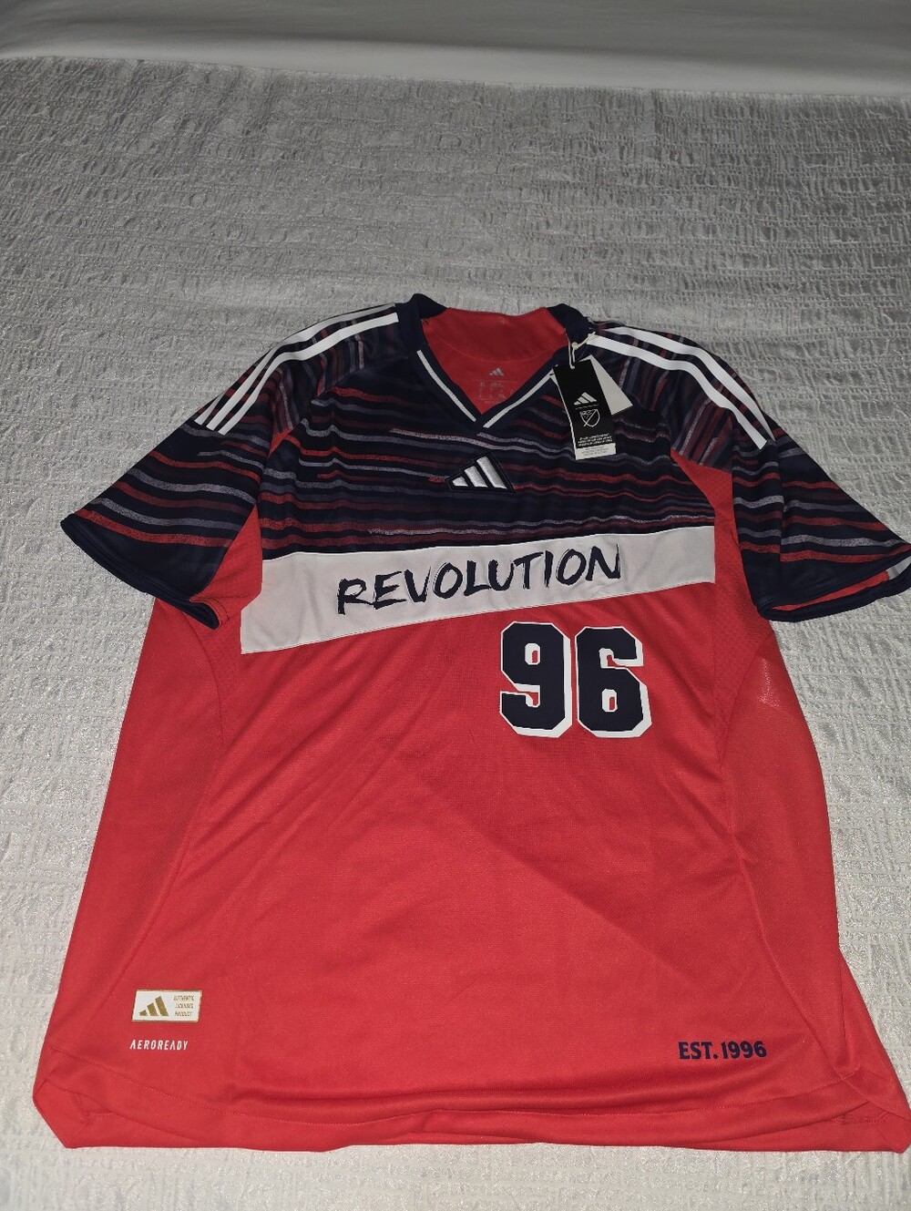 New England Revolution Authentic Third Shirt. Size XL.